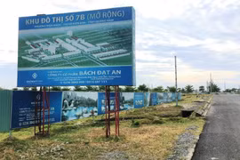 Dự án khu đô thị số 7B mở rộng (phường Điện Ngọc, thị xã Điện Bàn, tỉnh Quảng Nam) do Công ty CP Bách Đạt An làm chủ đầu tư. 