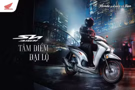 Ảnh Honda SH 350i bản thể thao được Honda Việt Nam công bố.