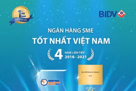 BIDV nhận cú đúp giải thưởng “Ngân hàng SME tốt nhất Việt Nam”