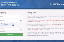 Thí sinh cần tuyệt đối giữ bí mật tài khoản đăng ký dự thi