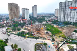 [GALLERY] Tăng tốc thi công nút giao Phạm Tu - đường 70, gỡ điểm nghẽn ùn tắc