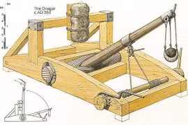 Onager- cỗ máy bắn đá La Mã có cú phóng mạnh chết chóc