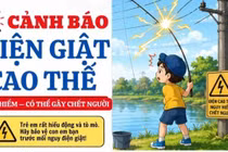Cảnh báo nguy hiểm bỏng điện cao thế khi thả diều, câu cá