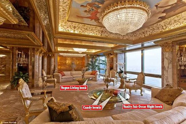 Dinh thự xa hoa, dát vàng của Tổng thống Trump