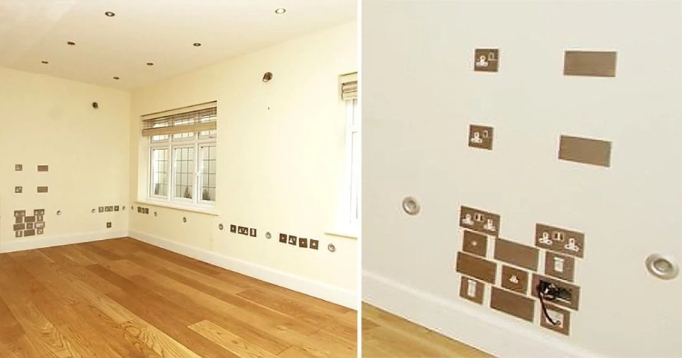 Kỳ quái căn nhà có tới 320 ổ cắm trên tường, với tay là có ngay chỗ cắm điện