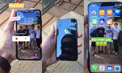 Báo Tây choáng váng vì xuất hiện iPhone X có chữ Việt