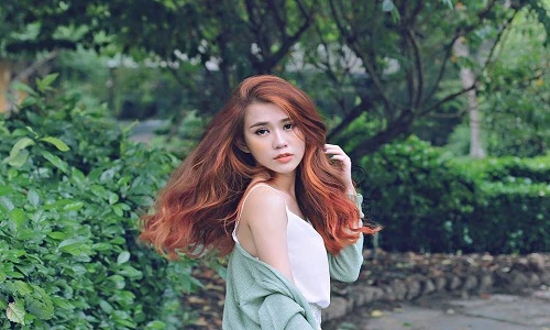 Hot girl Ngọc Thảo đẹp quyến rũ trong bộ ảnh tóc đỏ