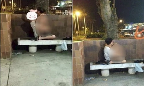 MXH lại dậy sóng với cặp đôi “mây mưa” ở ghế đá