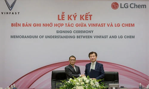 VinFast bắt tay với LG sản xuất pin cho xe điện