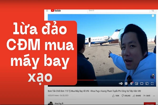 Biến căng: Khoa Pug bị tố "nổ" vụ mua máy bay 115 tỷ