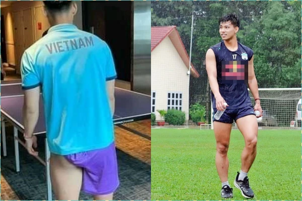 Vén quần quá đà, hậu vệ đội tuyển Việt Nam làm netizen bàn tán