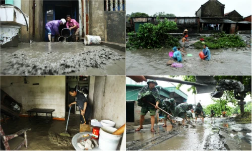 Mưa lũ ở Quảng Ninh: Những hình ảnh đau lòng khi nước rút