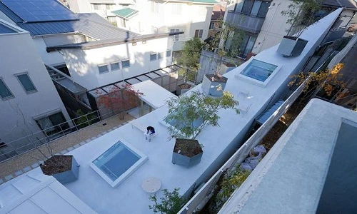 Ngắm nhà không mái độc đáo ở Nhật Bản