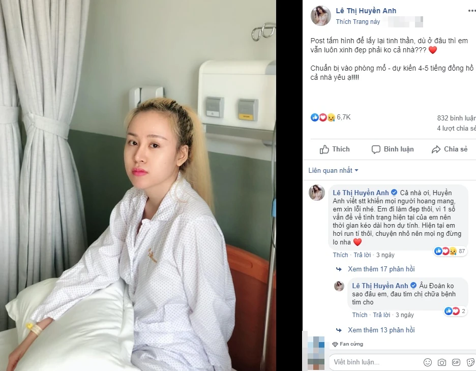 Bà Tưng nằm phòng mổ 5 tiếng, dân tình đoán già đoán non dao kéo