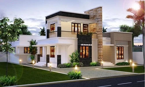 10 mẫu biệt thự mái bằng đẹp nhất 2018