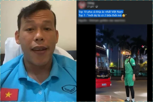 Bị netizen "cà khịa", thủ môn đội tuyển Việt Nam không ngại đáp trả