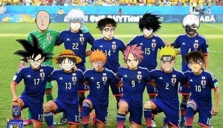 Ảnh chế bóng đá: Thắng Đức, toàn bộ cầu thủ Nhật hóa Anime