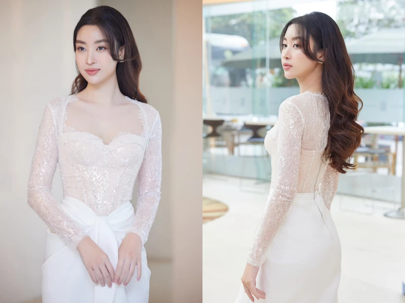Con dâu bầu Hiển diện đầm ren xuyên thấu, đẹp tựa búp bê