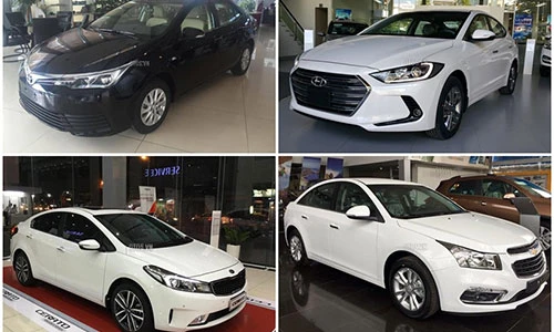 Chọn xe sedan hạng C số sàn giá từ 500 triệu tại VN