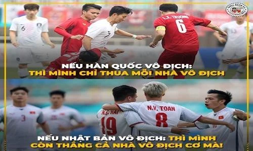 Dân mạng tưng bừng chế ảnh Olympic Việt Nam dù thua trận 