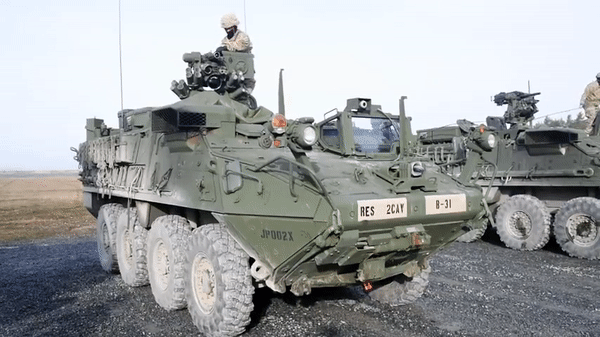 Về vũ khí, xe bọc thép Stryker được trang bị pháo 30 mm, 40 mm hoặc 105 mm tùy biến thể; ngoài ra có súng 12,7 mm và 7,62 mm. Trên cơ sở khung gầm xe Stryker, đã có nhiều biến thể như xe chỉ huy, xe công binh rà phá mìn, xe thông tin, xe quân y…