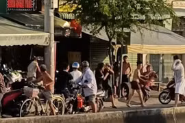 Mâu thuẫn đất đai,hai nhóm thanh niên vác hung khí đánh nhau