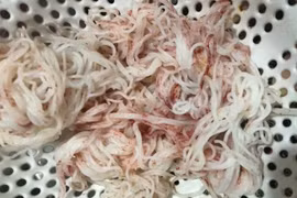 Đà Nẵng: Bún mua ở chợ đổi màu chỉ sau vài giờ