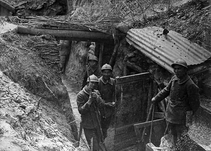 Hình độc về binh sĩ Việt Nam trên chiến trường châu Âu năm 1916