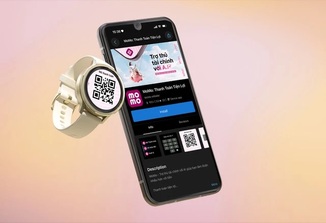 Garmin bắt tay MoMo, thanh toán QR ngay trên đồng hồ