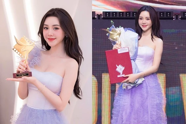 Quỳnh Kool xinh như công chúa, chia sẻ sau giải thưởng Cánh diều Vàng