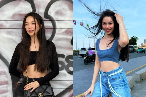 Hiền Thục “hack tuổi” với crop top, khoe vòng eo con kiến
