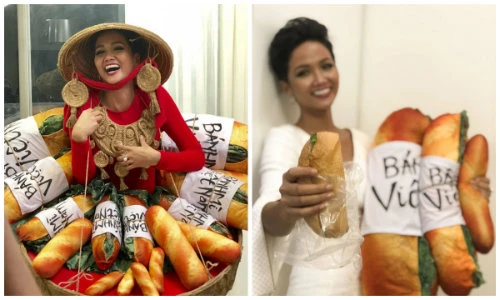 H'Hen Niê “nhí nhố” trong hậu trường chọn trang phục thi Miss Universe