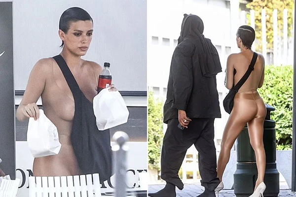 Vợ Kanye West diện trang phục "mặc như không" dù bị chỉ trích