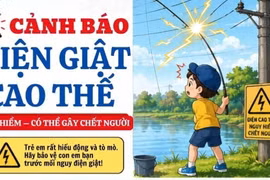 Cảnh báo nguy hiểm bỏng điện cao thế khi thả diều, câu cá