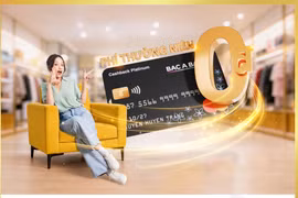 Mở thêm thẻ, thêm ưu đãi cho chủ thẻ tín dụng BAC A BANK MASTERCARD