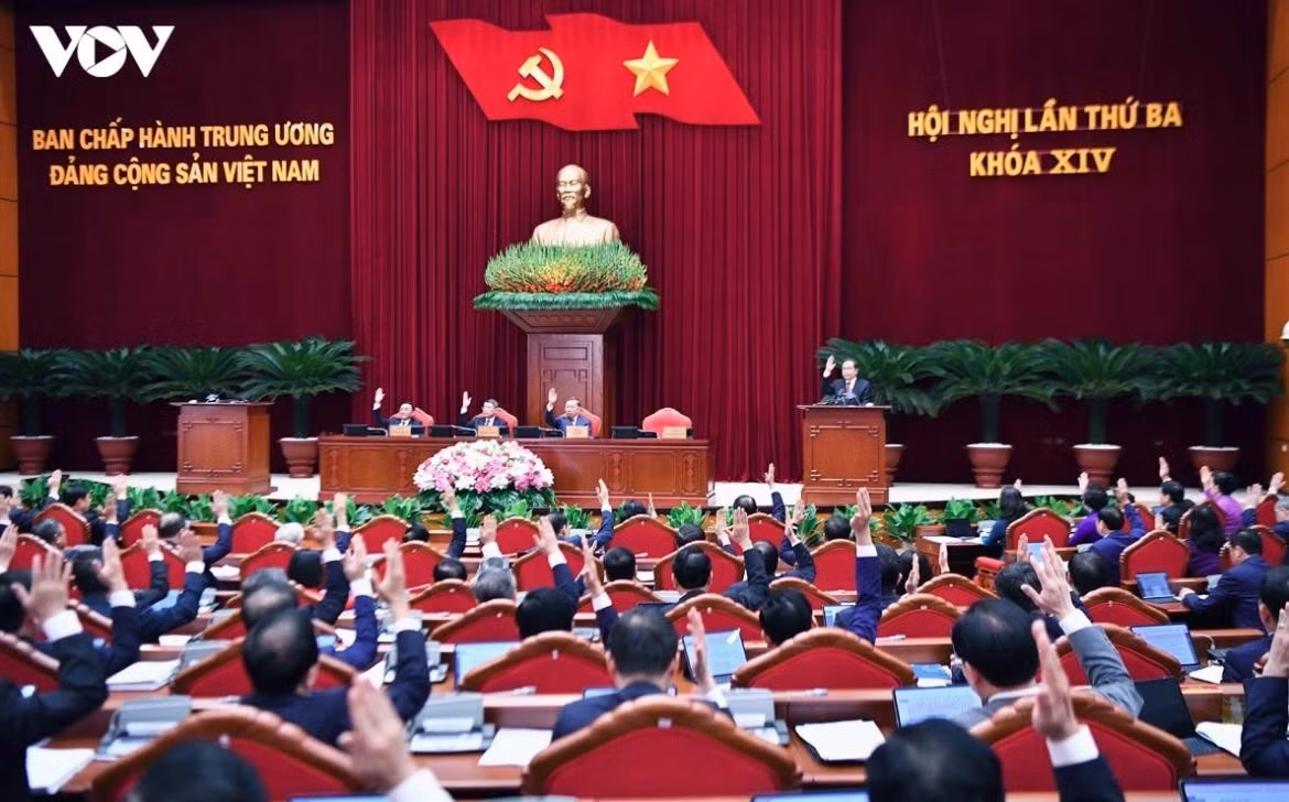 Toàn cảnh Khai mạc Hội nghị lần thứ ba Ban Chấp hành Trung ương Đảng khoá XIV