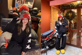 Hot girl Tăng Mỹ Hàn gia nhập đường đua Noel với out 'chất phát ngất'