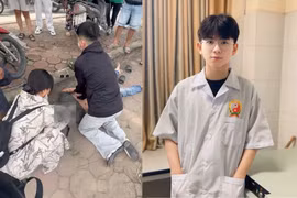 Sinh viên trường Y kịp thời sơ cứu người ngất xỉu bên đường