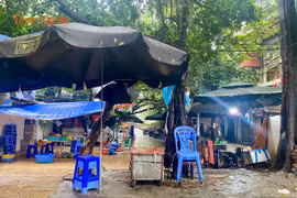Sân chơi khu tập thể cũ Hà Nội bị chiếm dụng, lãng phí không gian sống