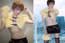 Ngọc Trinh diện mốt không nội y hở bạo tại sự kiện