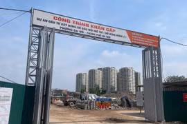 Dự án hồ điều hòa Mễ Trì chạy đua tiến độ trước mùa mưa