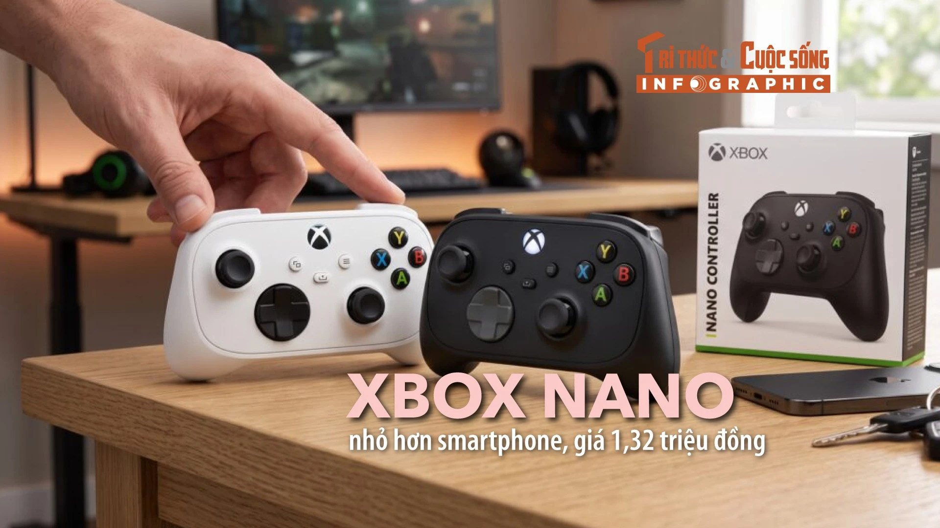 [INFOGRAPHIC] Chi tiết Xbox Nano nhỏ hơn smartphone, giá 1,32 triệu đồng