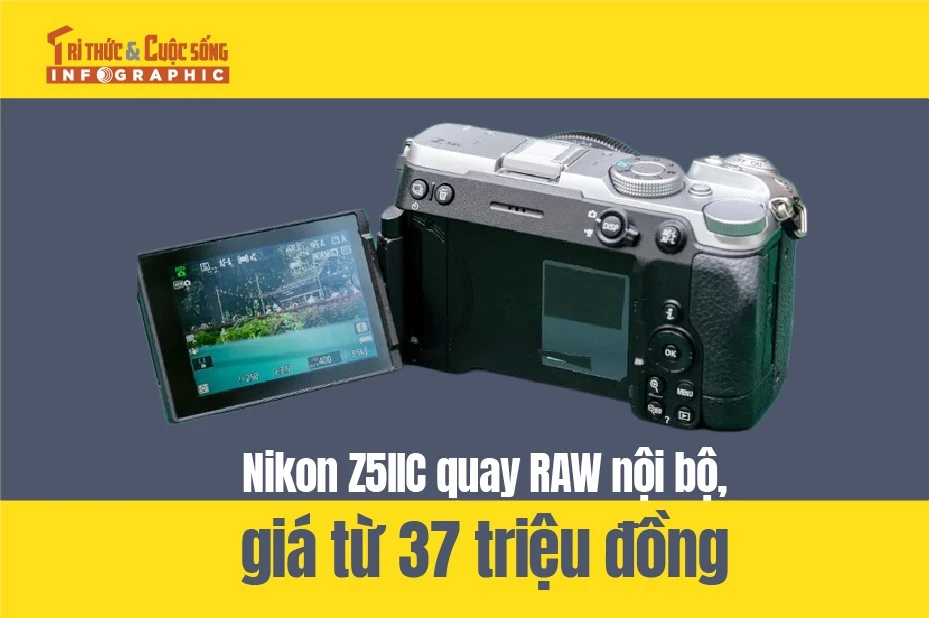 [INFOGRAPHIC] Nikon Z5IIC quay RAW nội bộ, giá từ 37 triệu đồng