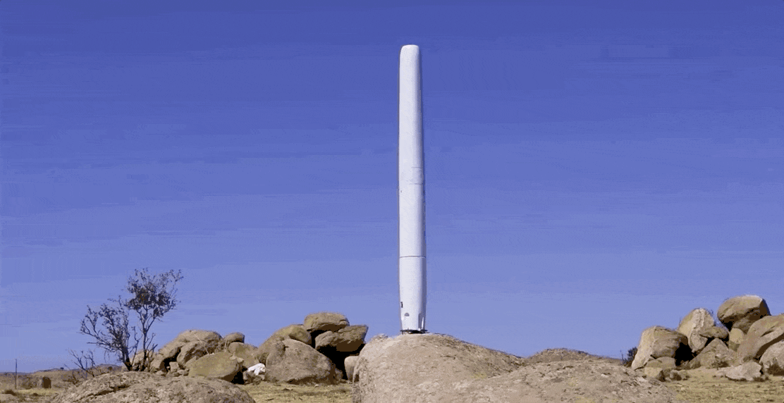 Thiết kế turbine gió không cánh lắc lư tạo ra 1.000 W điện