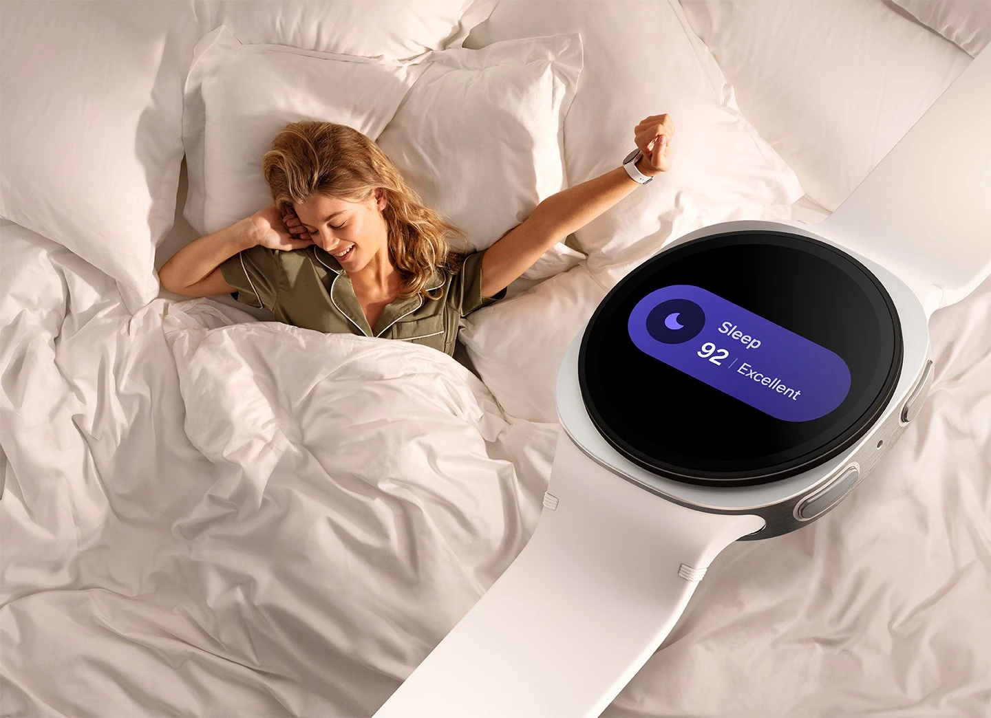 Samsung Galaxy Watch8 Siêu thoải mái từ ngủ đến tập luyện