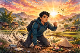 Vấp ngã để trưởng thành, vượt khó để vươn lên