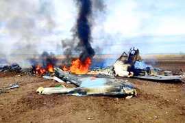 Su-34 của Nga lãnh đòn trước UAV của Ukraine 