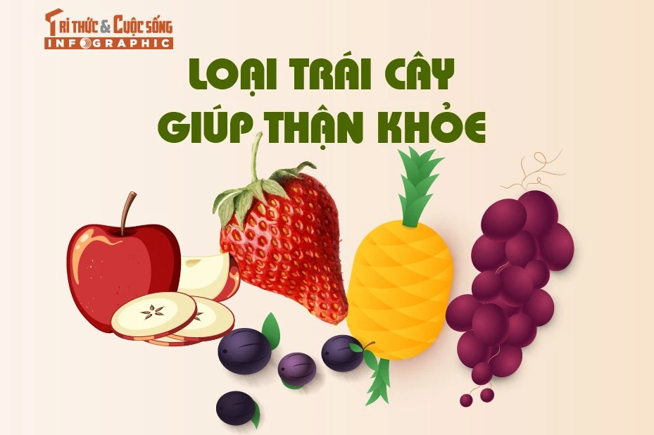 [INFOGRAPHIC] Những loại trái cây tốt nhất cho thận