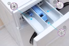 Đổ nước giặt sai ngăn máy giặt, nhiều người vẫn mắc lỗi 