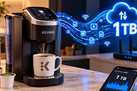 Máy pha cà phê gây nghẽn Wi-Fi khi tạo 1 TB lưu lượng 